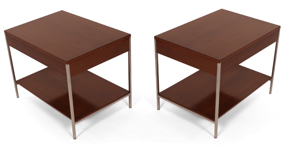 Mid-20th Century American Single Drawer End Tables by George Nelson for Herman Miller For Sale