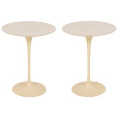 Cast Iron Tulip Pedestal Side Tables by Eero Saarinen for Knoll International