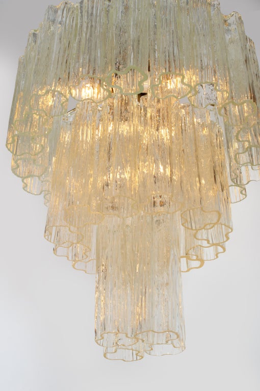 murano glass tube chandelier