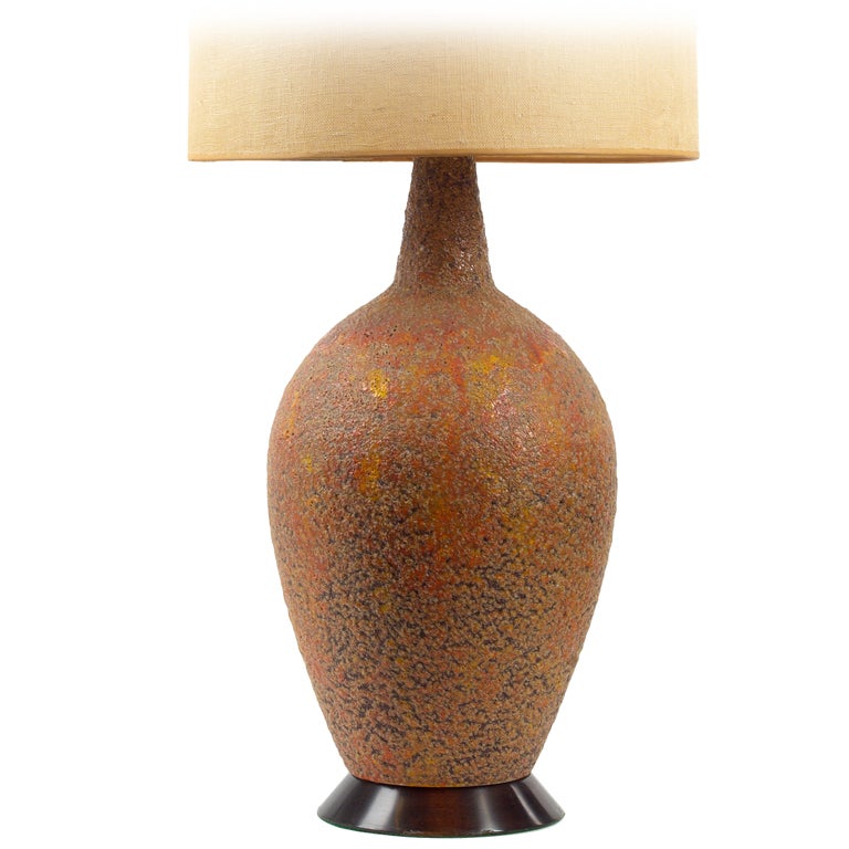 Large Lava Glaze Table Lamp After Marcello Fantoni For At 1stdibs Large Lava Glaze Table Lamp After Marcello Fantoni