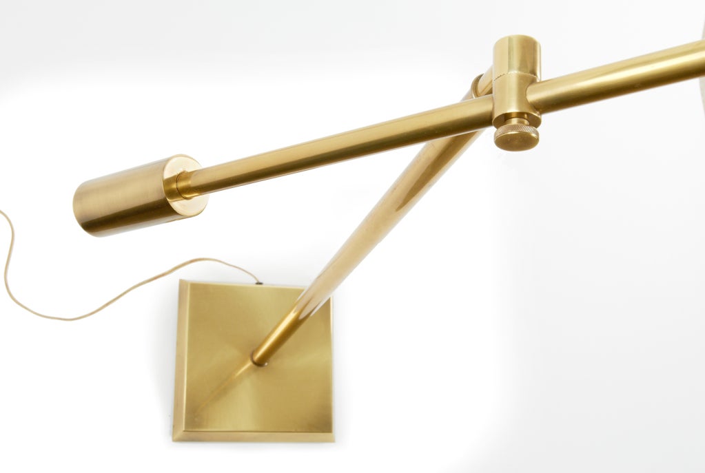 Counter Balance Adjustable Brass Floor Lamp by Chapman at 1stDibs