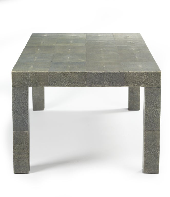 Shagreen Cocktail Table after R & Y Augousti In Excellent Condition For Sale In New York, NY