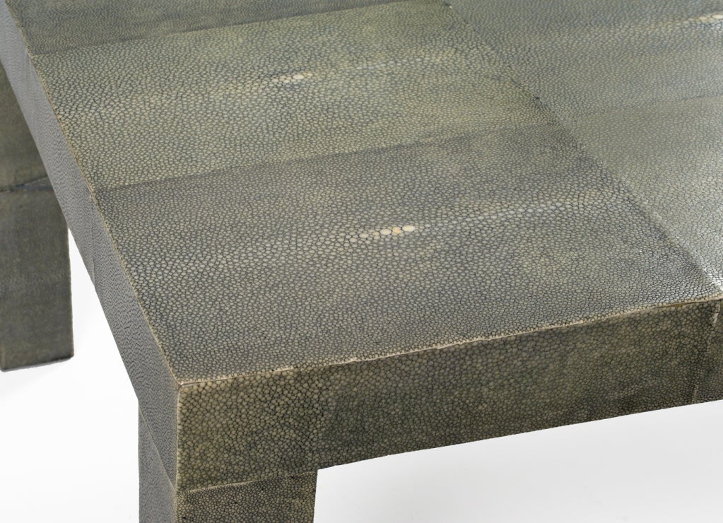 Shagreen Cocktail Table after R & Y Augousti For Sale 2