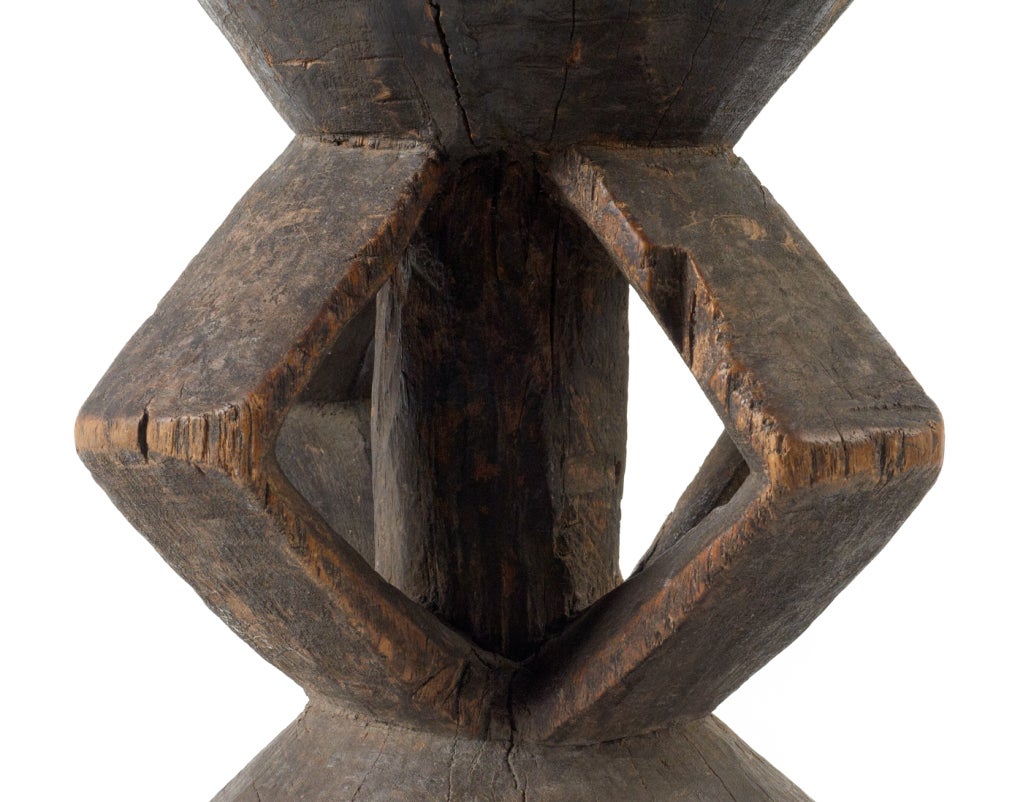 19th Century Carved African Tonga 'Chigaro' Stool