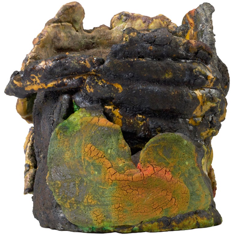 American 'Funk Pot' Series Ceramic Vessel by Stan Bitters For Sale at