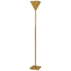 Inverted Brass Pyramid Torchere by Chapman 11