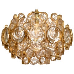 Prismatic Glass 
Bubbles
 and Brass Pendant by Sciolari