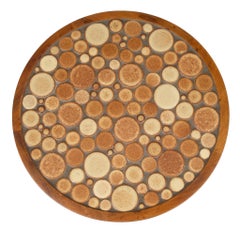 Brick Ceramic Coin Tile Occasional Table by Gordon Martz for Marshall Studios