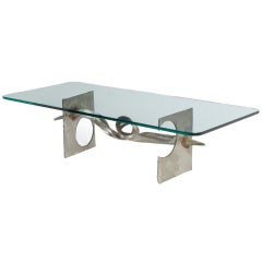 Tortured Ribbon Steel Cocktail Table by Silas Seandel, 1974 5