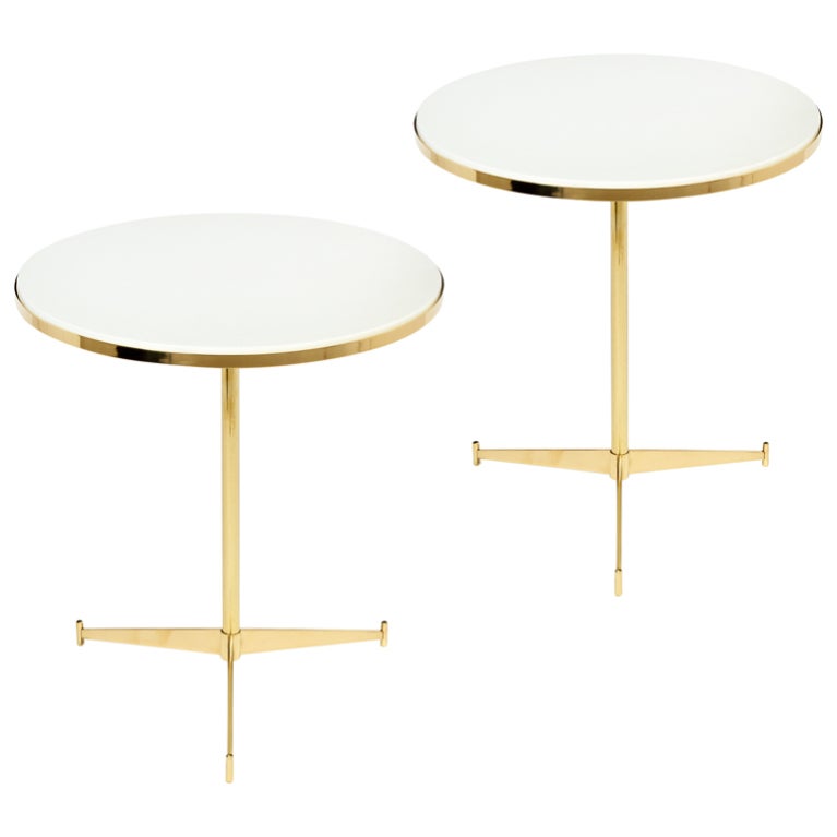 Pair of Tripod Cigarette Tables by Paul McCobb for Directional