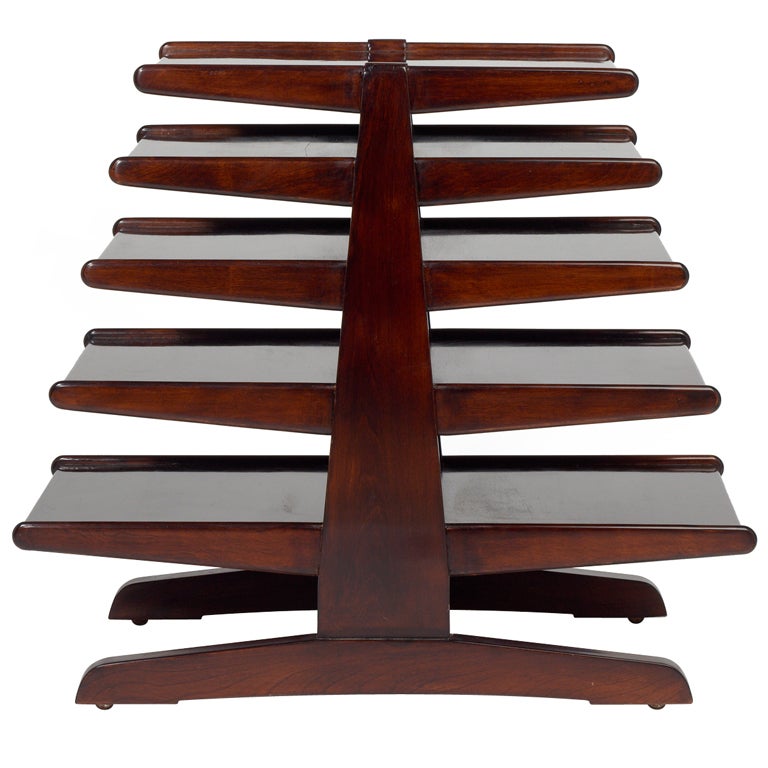 Mid Century Modern Magazine Tree by Edward Wormley for Dunbar