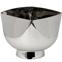 Large Nickel-Plated Trophy Bowl by Ward Bennett