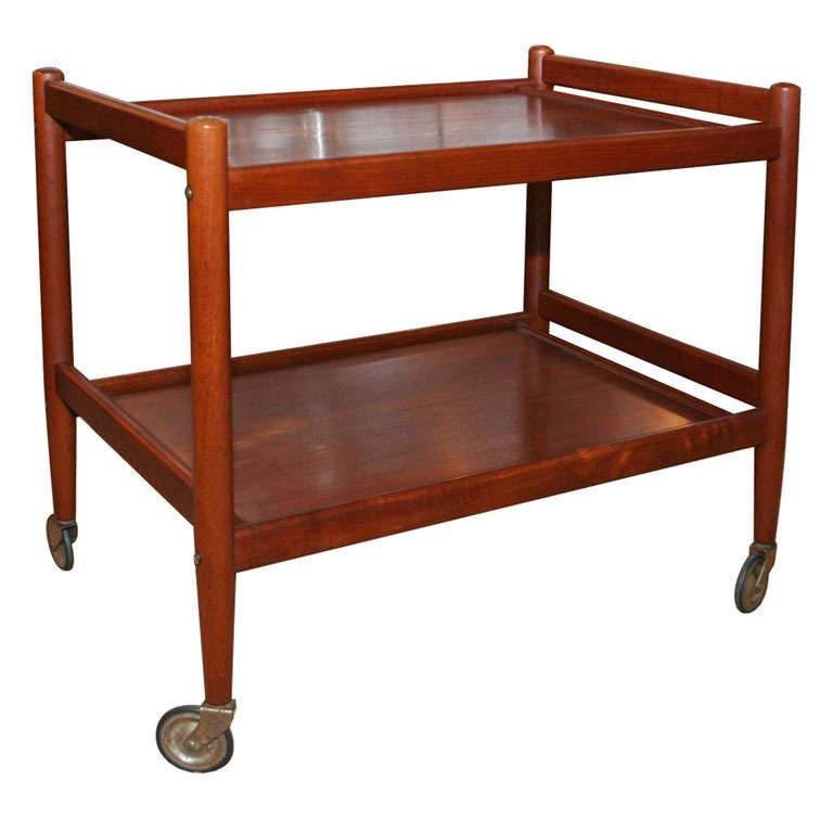 tea set and cart