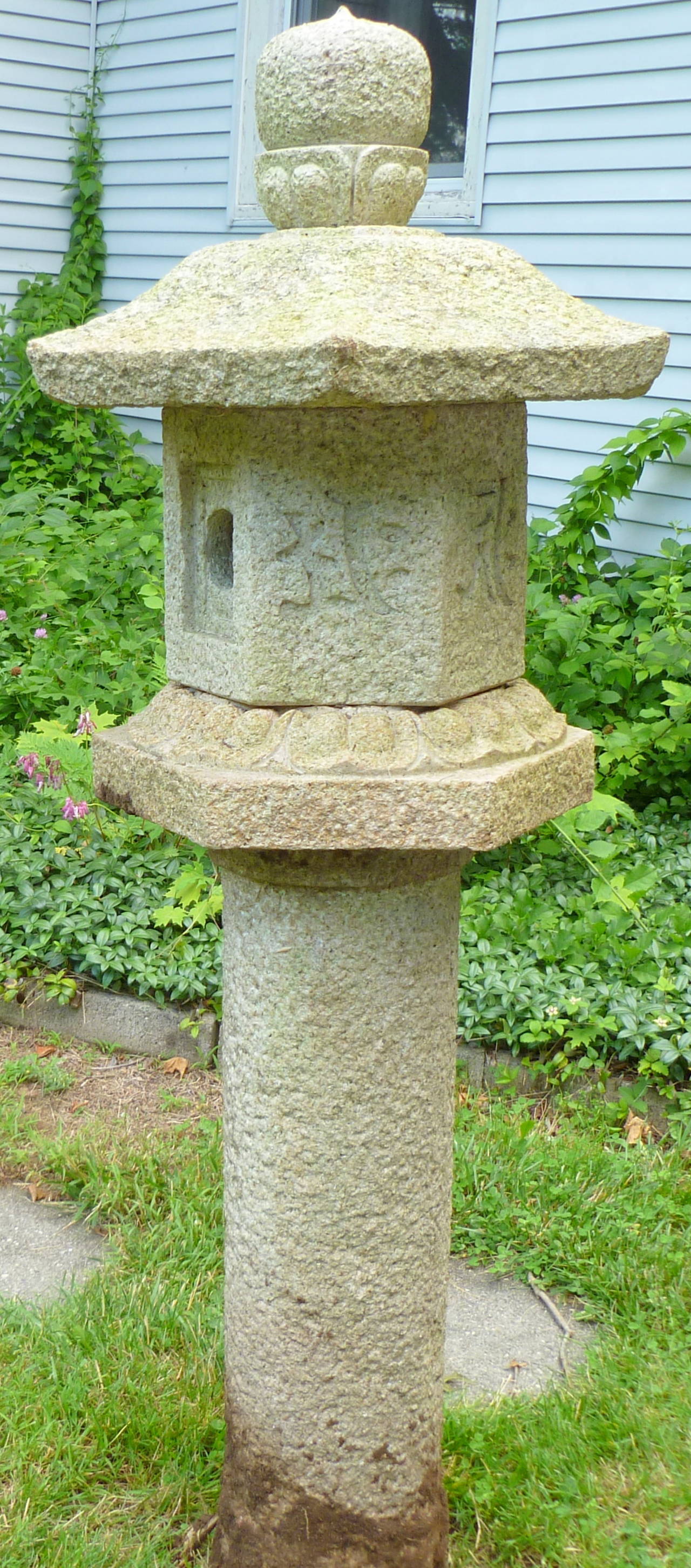 Mid-20th Century Japanese Granite Stone Garden Lantern