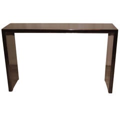 Black Lacquer Console Table