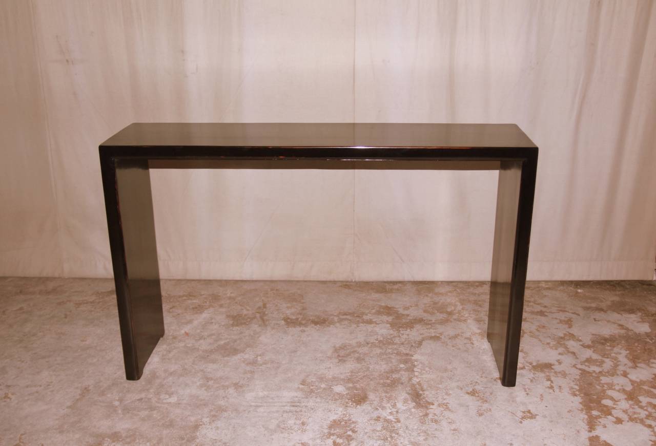 Ming Black Lacquer Console Table