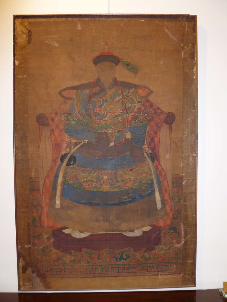 Important Chinese Qing Dynasty Imperial Prince / Pacification Hero Portrait 2