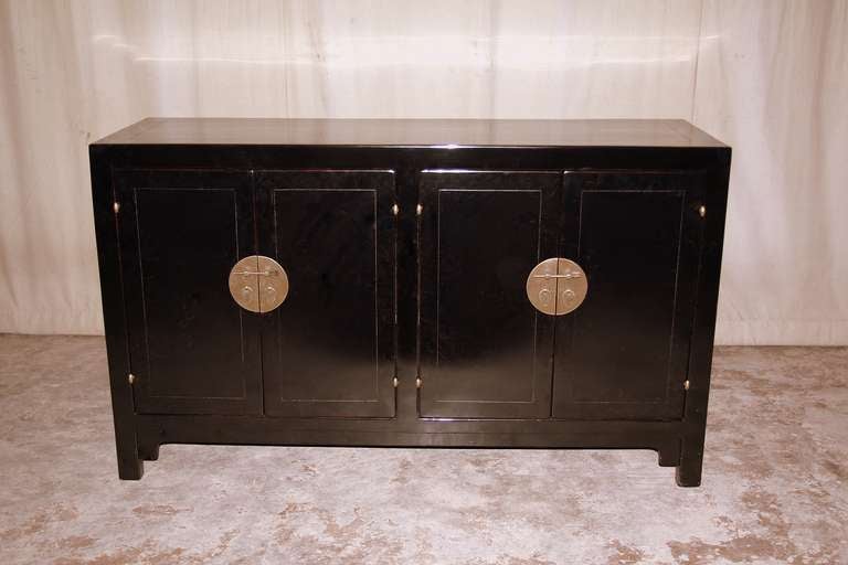 Fine and Elegant Black Lacquer Sideboard