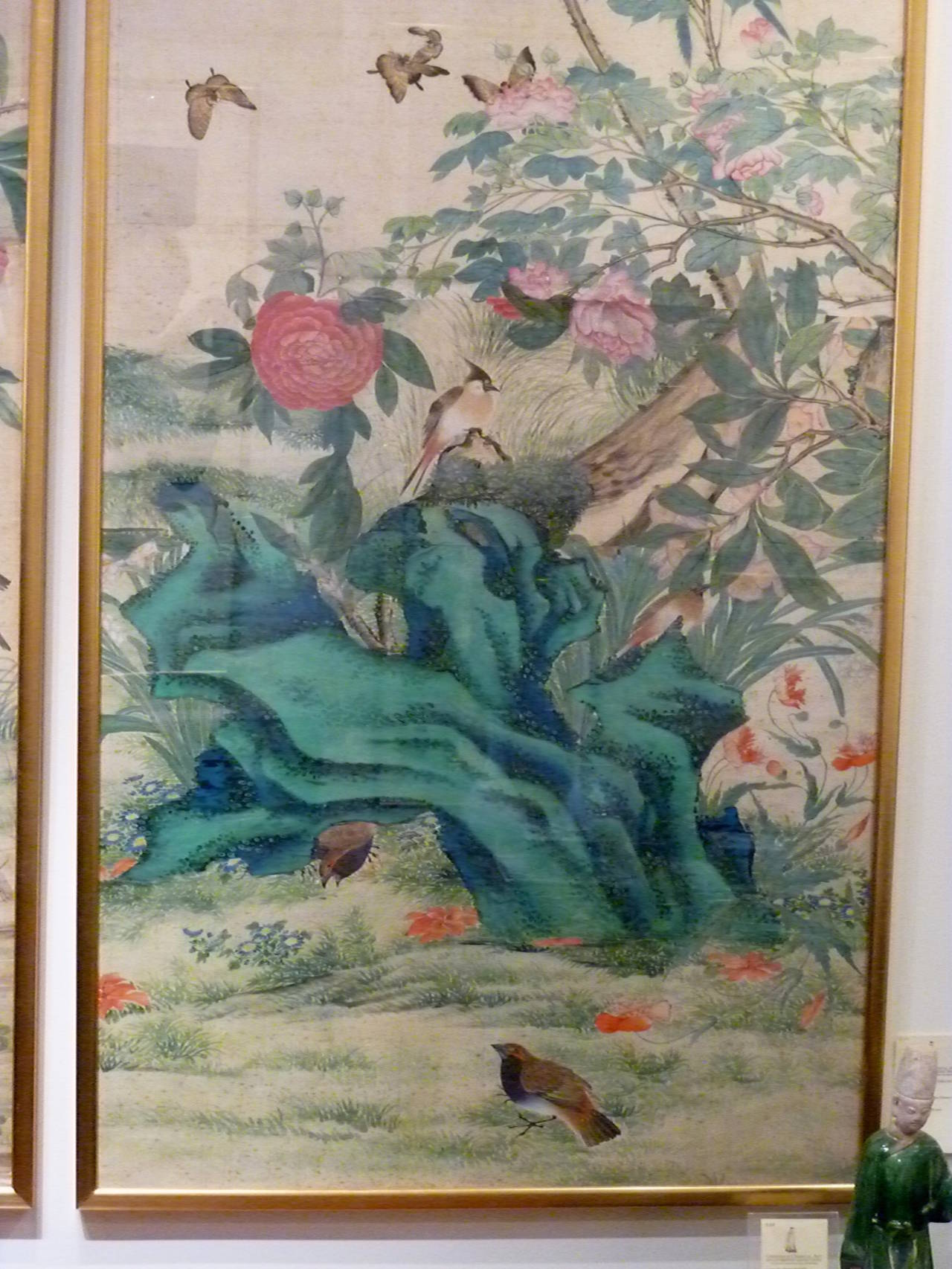 Pair of Fine Brush Painting, Anglo-Chinese School of Birds and Flowers 3