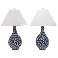 A Pair Of Very Refined And Elegant Porcelain Lamps