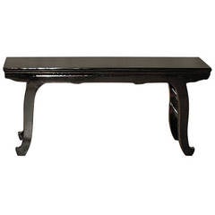 Fine Black Lacquer Bench