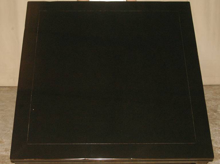 Chinese Fine Square Black Lacquer Low Table