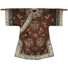 Antique Fine Chinese Qing Dynasty Aristocrat Lady Robe