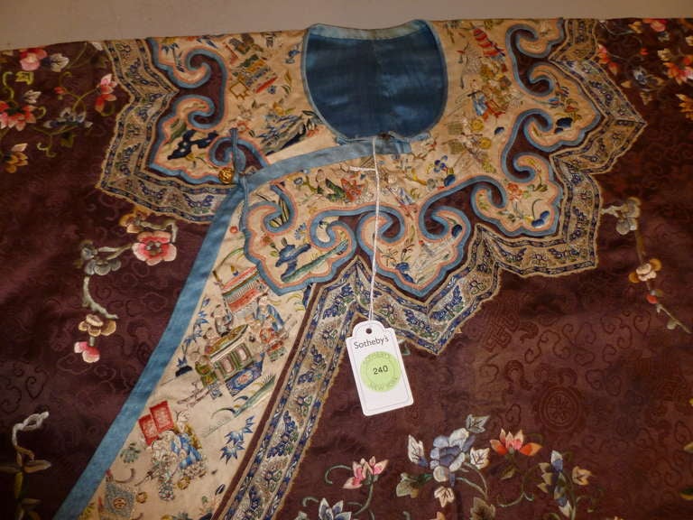 Fine Chinese Qing Dynasty Aristocrat Lady Robe 1