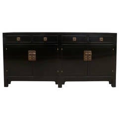 Fine Black Lacquer Sideboard