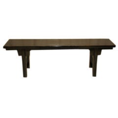 Fine Black Lacquer Bench
