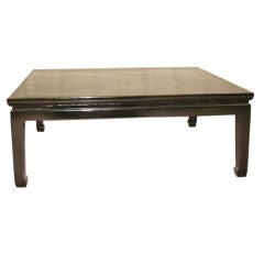 Square Black Lacquer Low Table