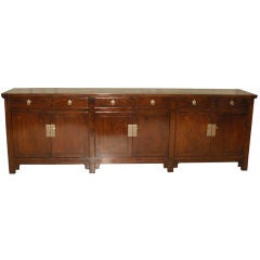 Antique Fine Large Sideboard With Three Pairs Of Doors & Six Drawers