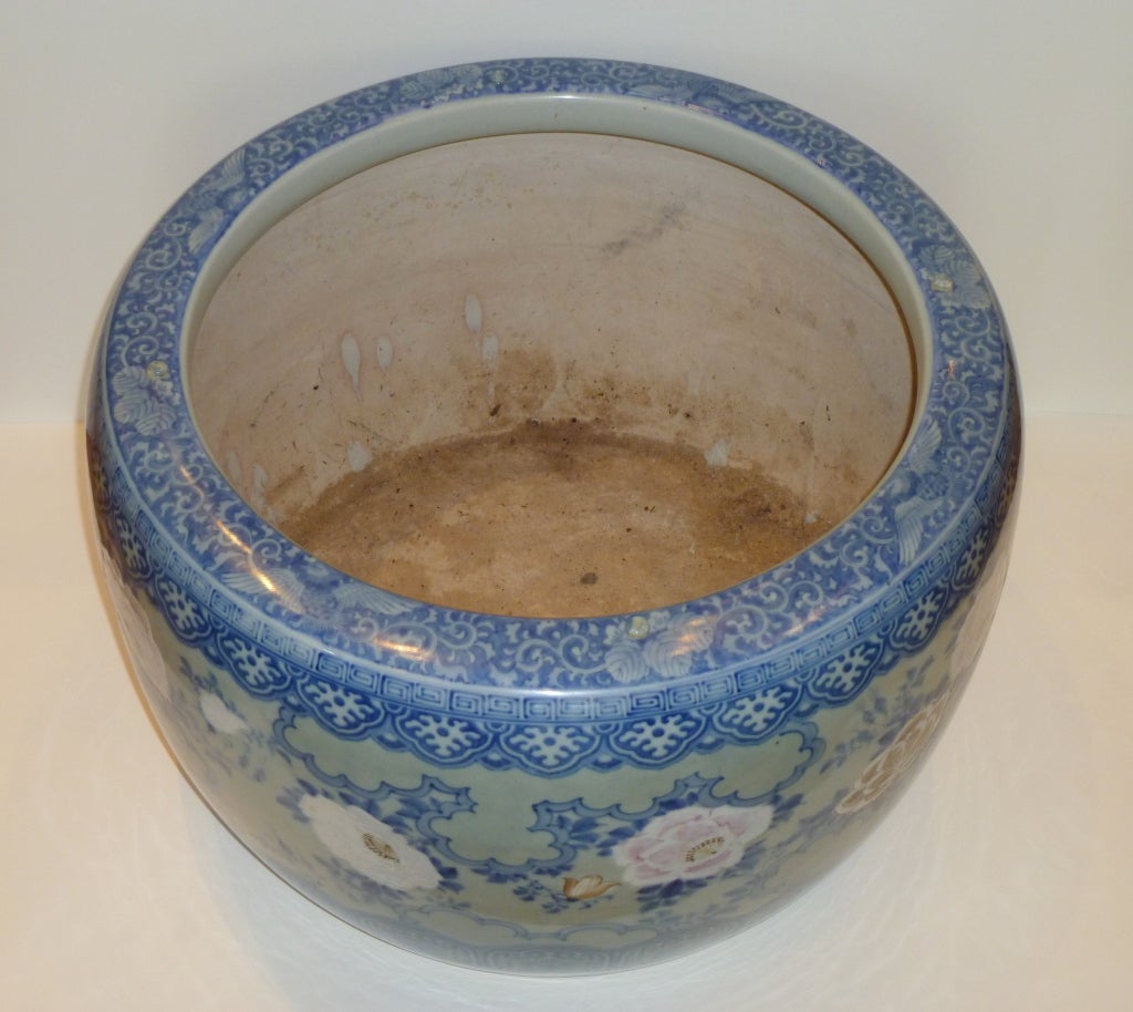 19th Century Fine Japanese Porcelain Hibachi Basin