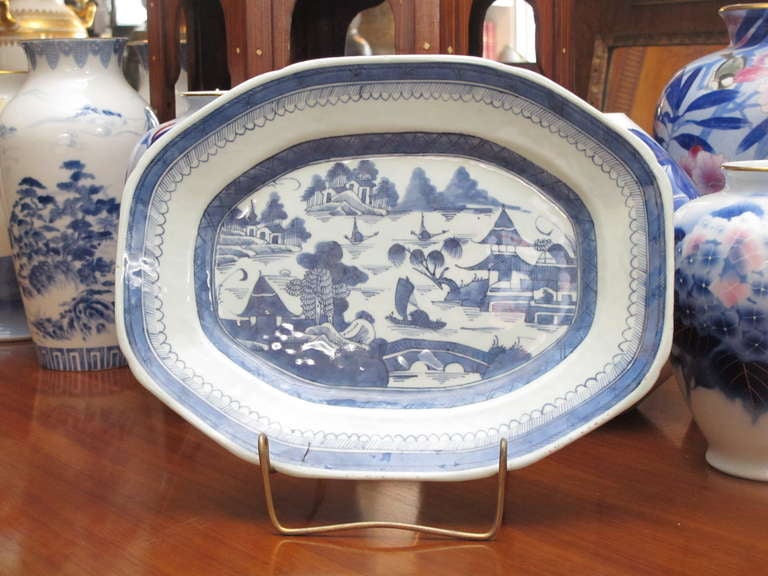 Canton porcelain plate For Sale at 1stDibs