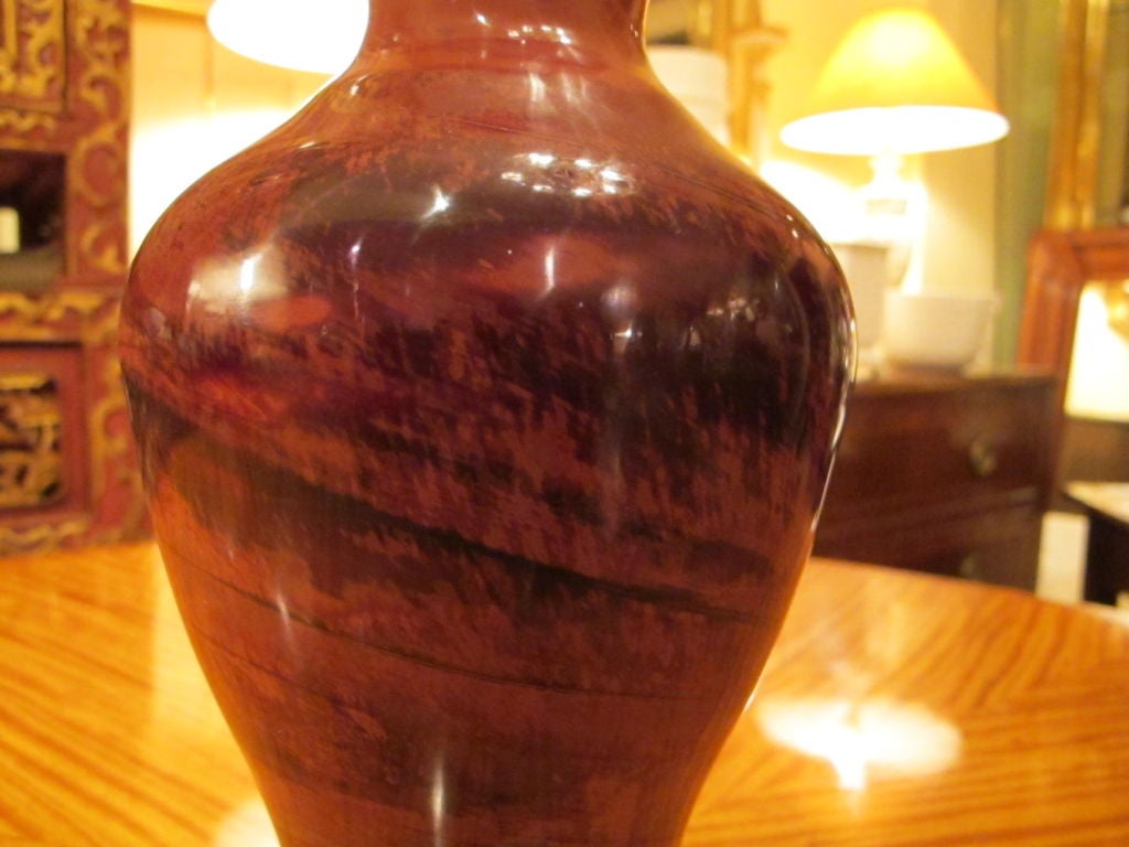 Czech Lithyalin Glass Vase