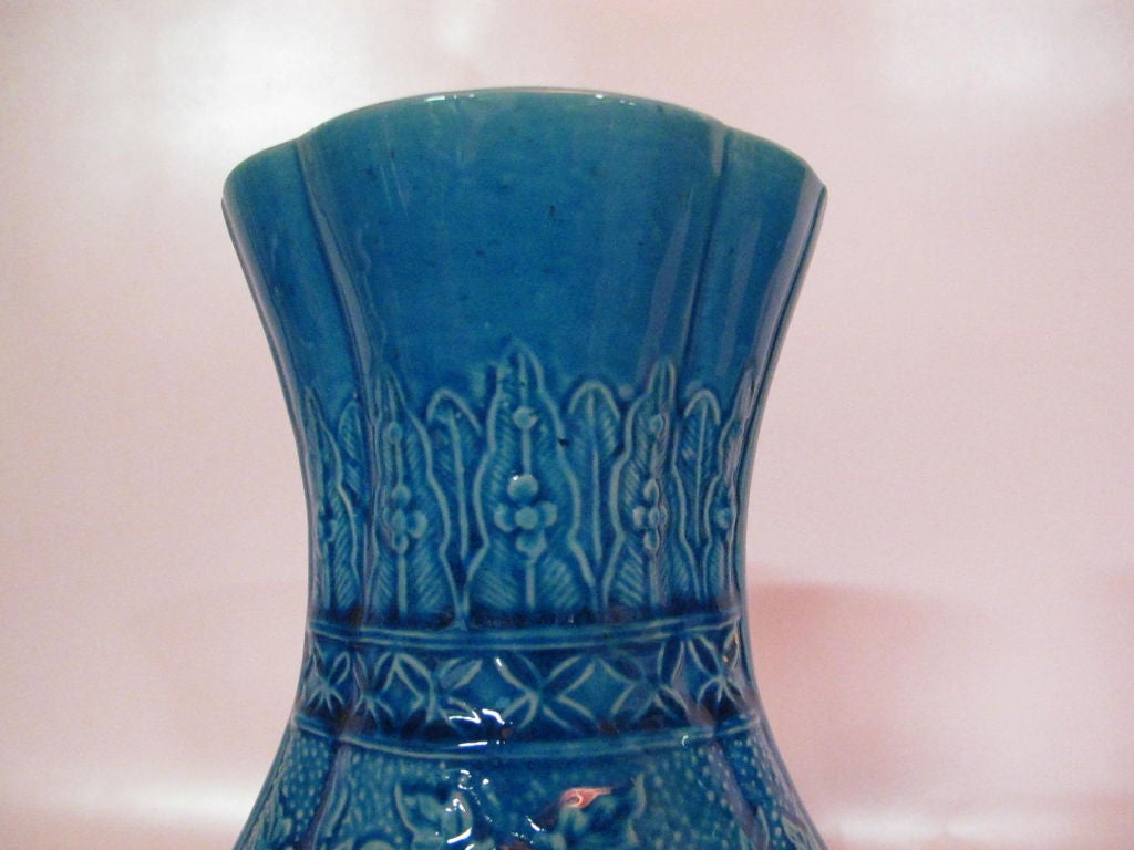 Pair Of Blue Chinese Vases 1