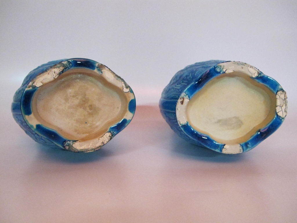 Pair Of Blue Chinese Vases 3