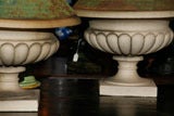 American Pair Of Galway Terracotta Urns With Lids