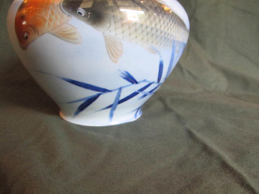 koi fish vase