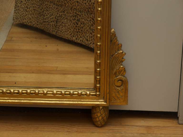 Pair of Carved Gilt Wood Mirrors In Good Condition In Hudson, NY
