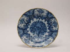 Dutch Delft blue and white charger