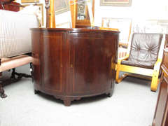 Georgian demi-lune cabinet