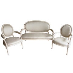 French Three Piece Suite of Furniture