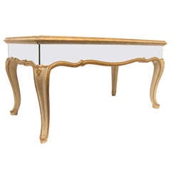 Louis XV style painted cocktail table