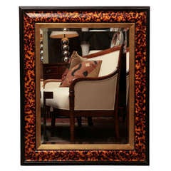 Faux Turtle shell frame with gilt detail