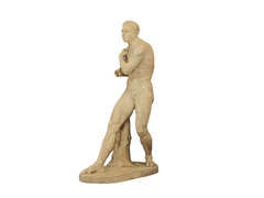 Caproni & Bro. Plaster figure of boxer