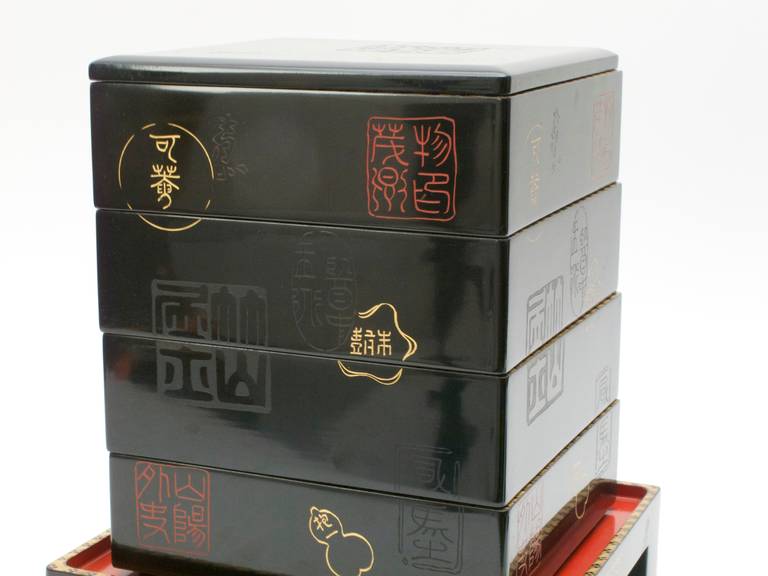 Japanese lacquer food box