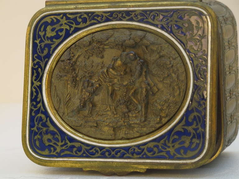 French bronze doré box