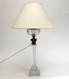 Glass oil lamp