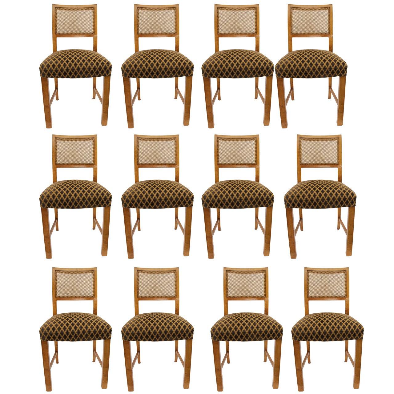 Set of Twelve Swedish Dining Chairs
